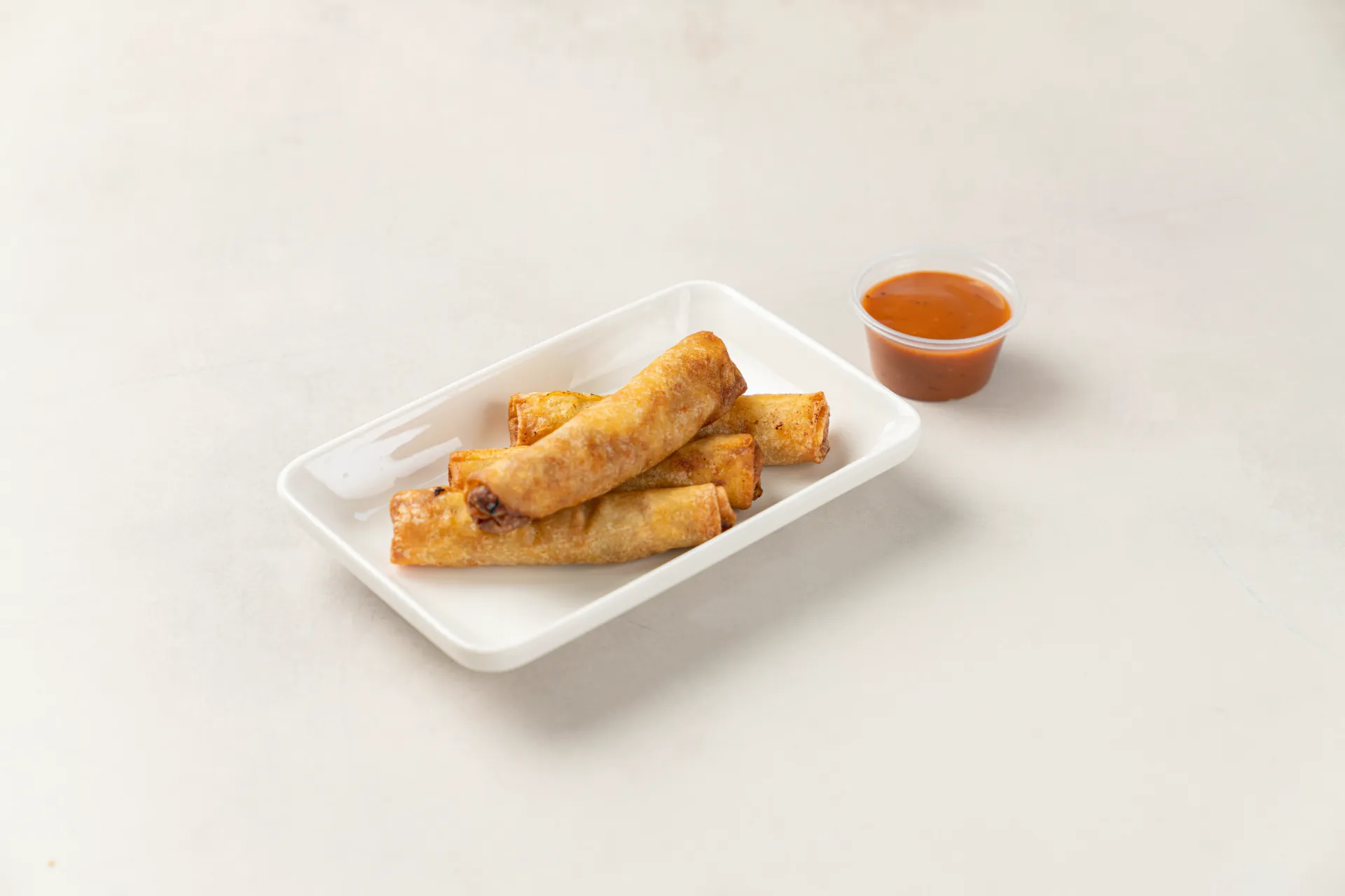 Spring Rolls With Spicy Sauce