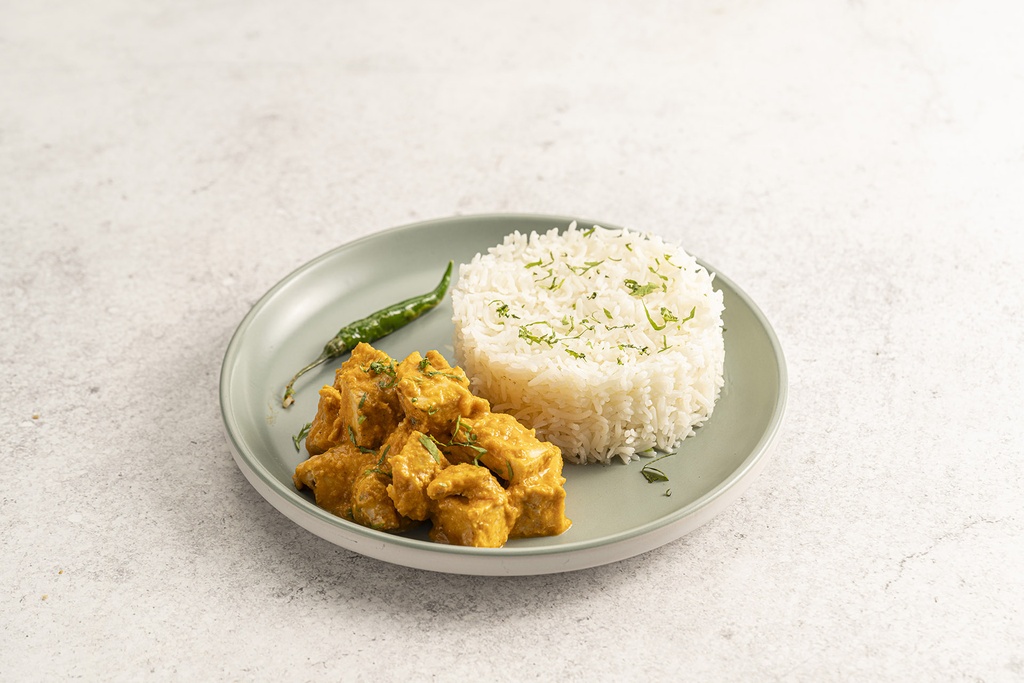 Shrimp Masala with White Rice (H)