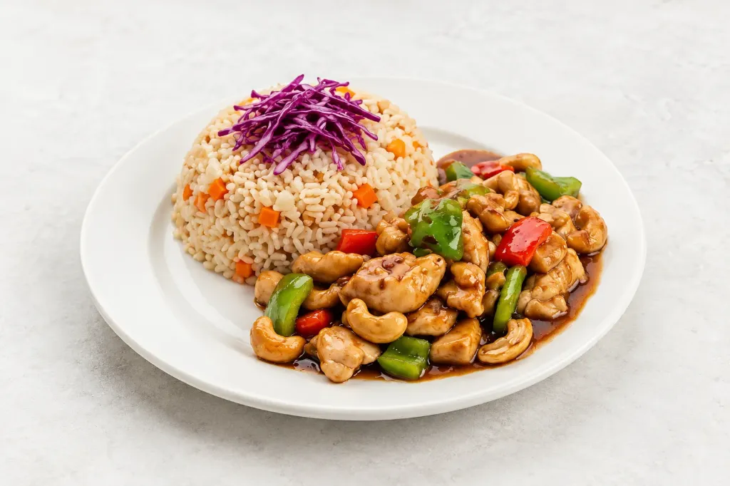 chicken cashew with Fried Rice